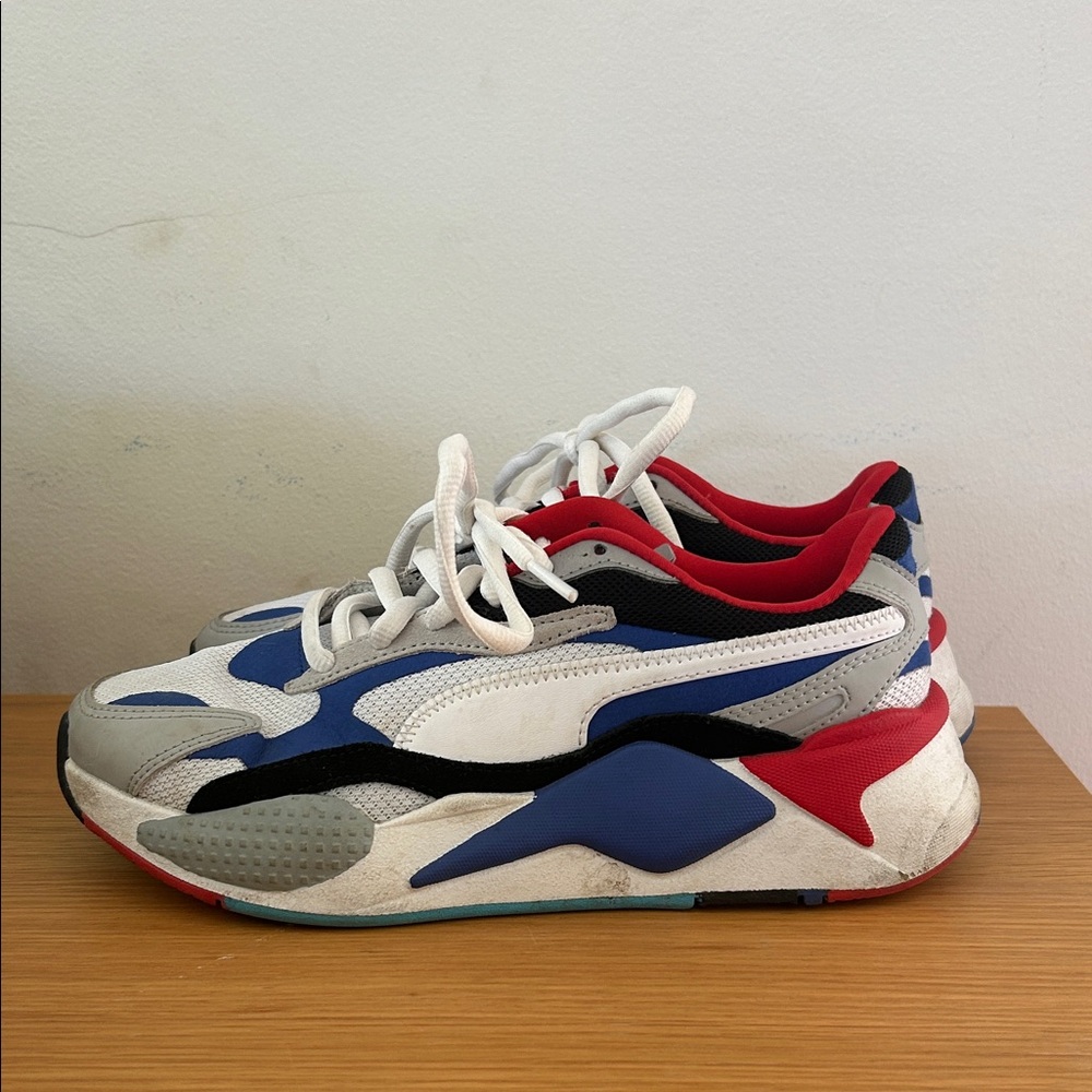 Puma Running System Blue and Red Sneakers.